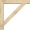 Ekena Millwork Traditional Block Rough Sawn Bracket w/ Offset Brace, Douglas Fir, 6"W x 34"D x 34"H BKT0604X34X34TRA05RDF - alternate 4